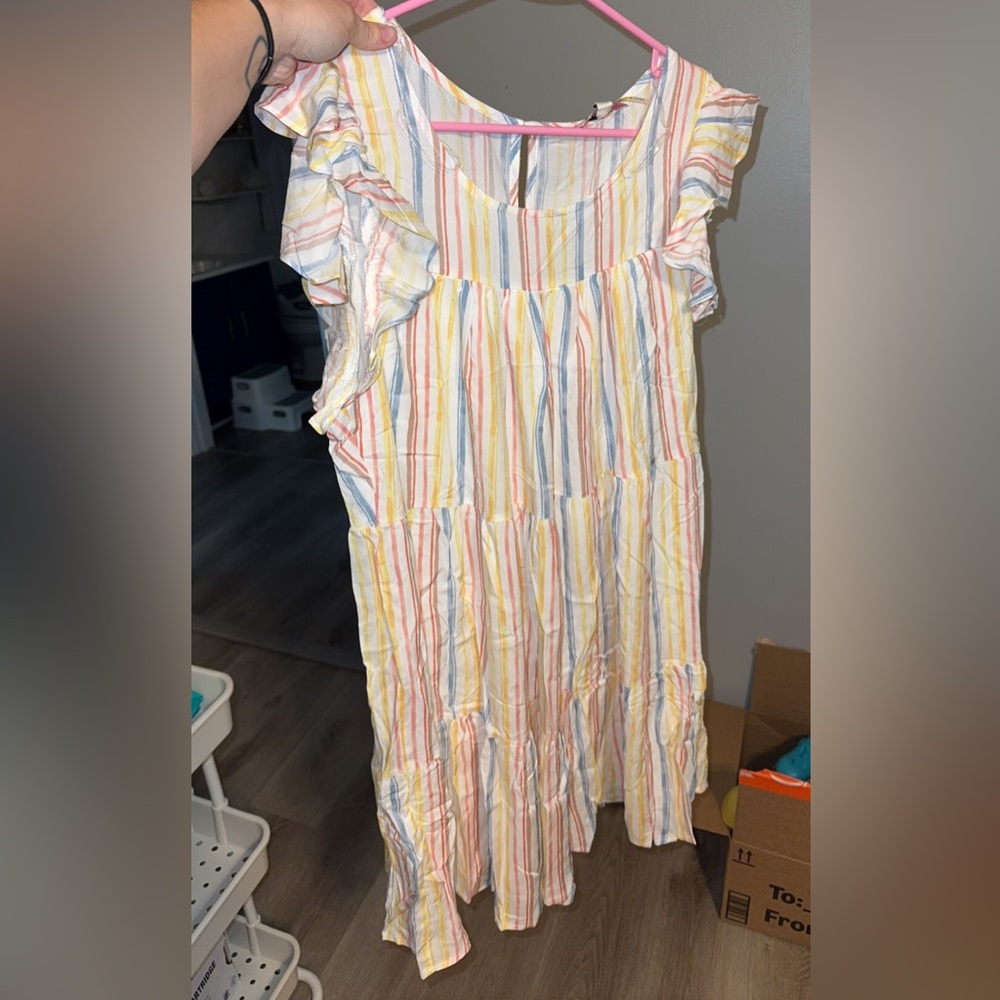 Andree by unit plus size dress Easter colors
